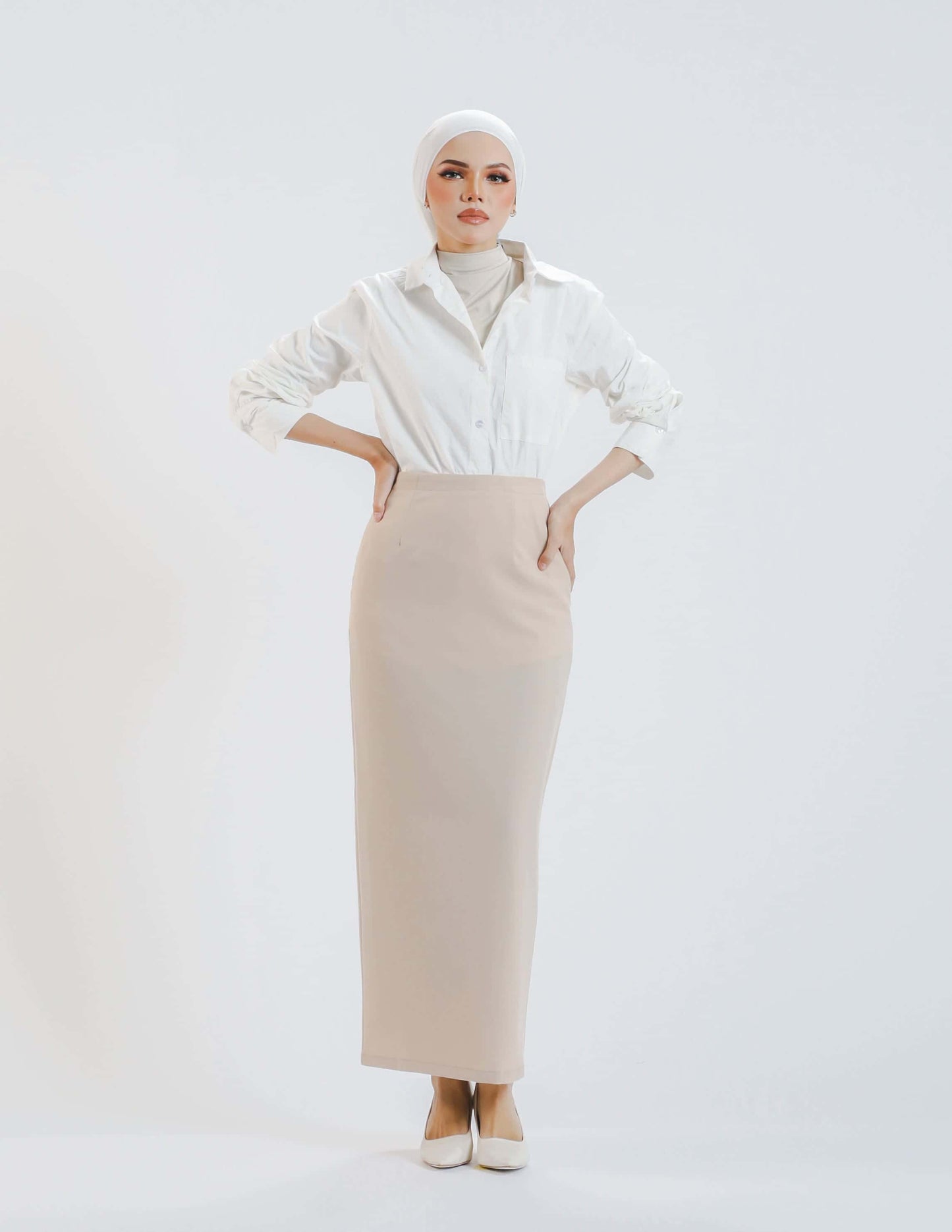 TRACY PENCIL SKIRT (KHAKI)