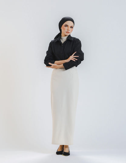 TRACY PENCIL SKIRT (WHITE)