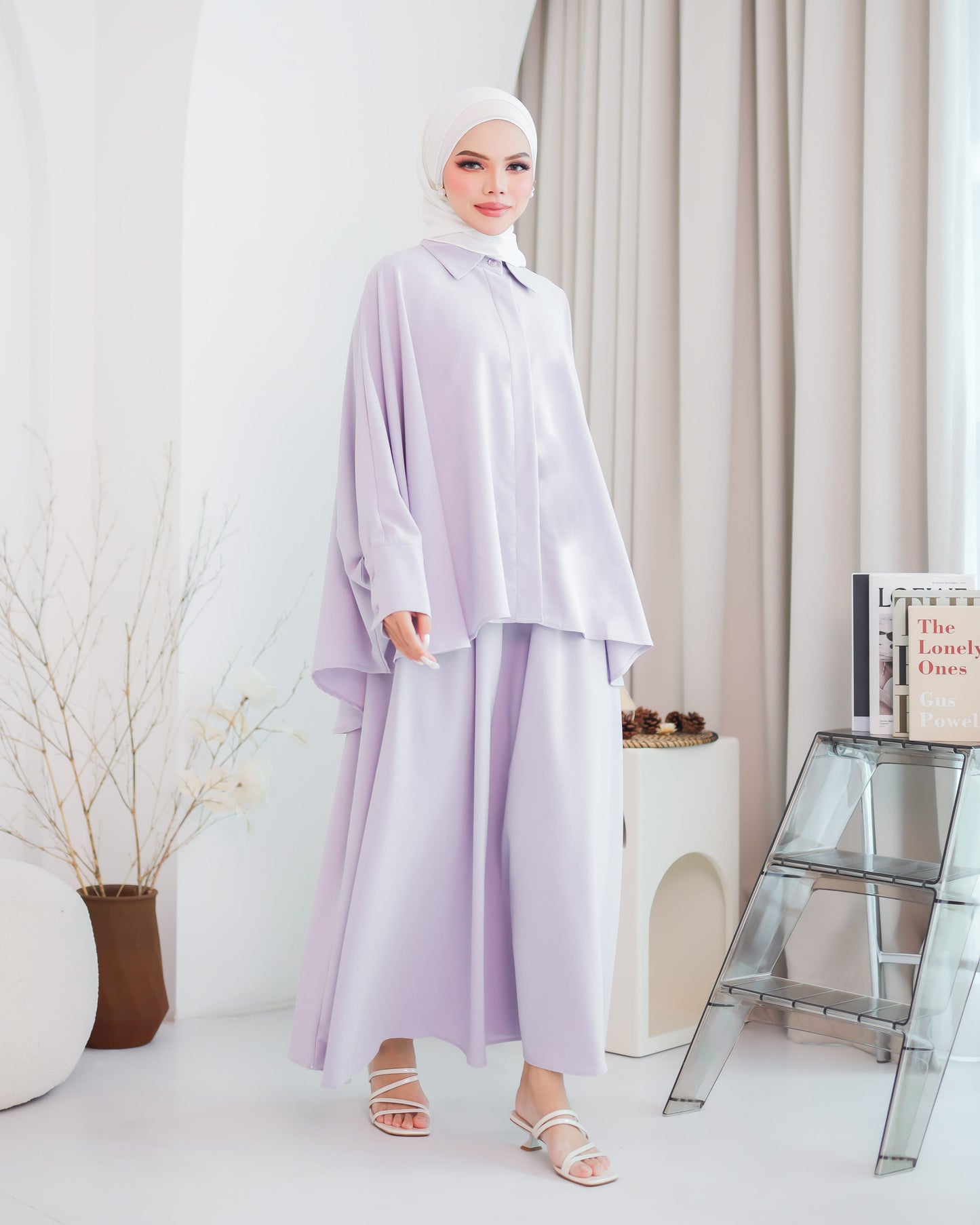 TRIANNA DRESS (DUSTY LILAC)