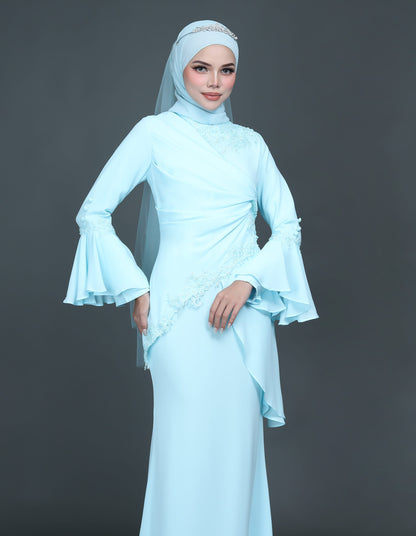 TRISYA DRESS (AQUA BLUE)