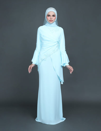 TRISYA DRESS (AQUA BLUE)