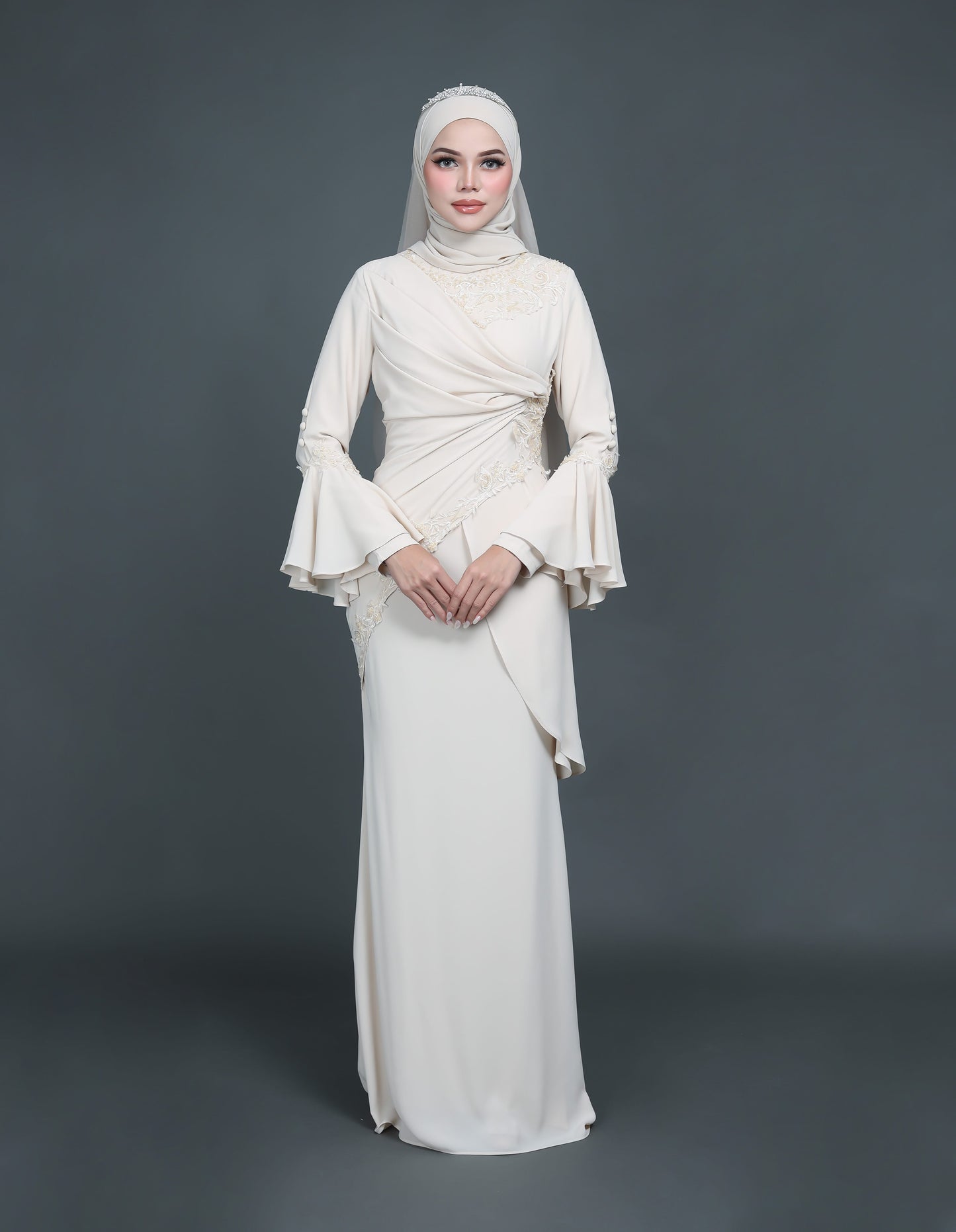 TRISYA DRESS (CHAMPAGNE)