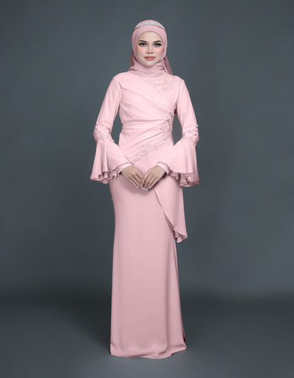 TRISYA DRESS (DUSTY PINK)
