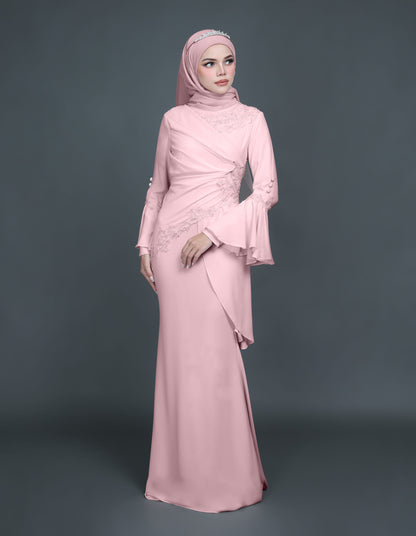 TRISYA DRESS (DUSTY PINK)