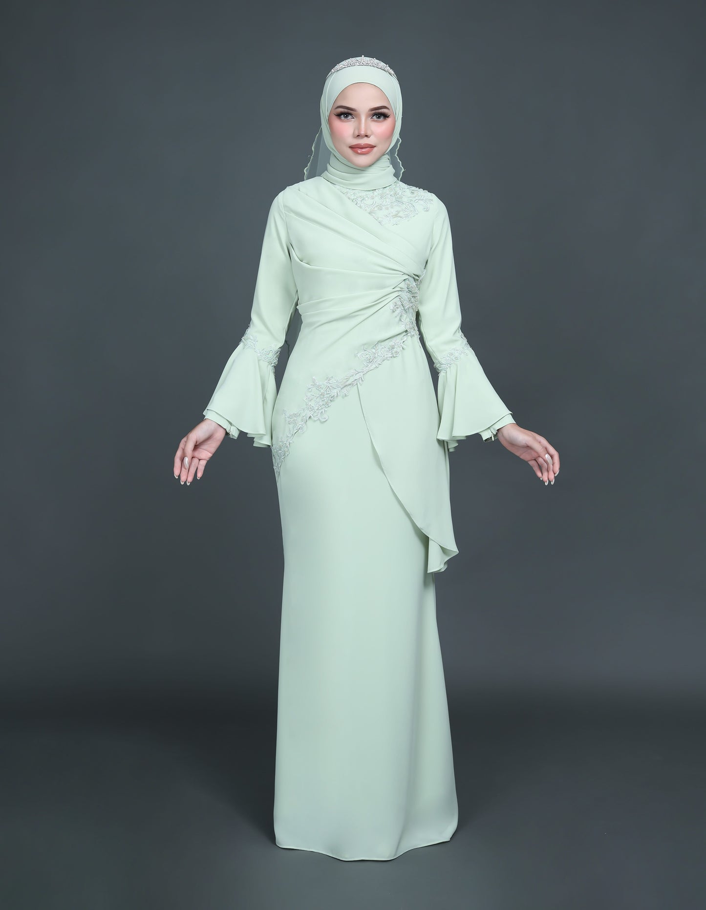 MINOR DEFECT TRISYA DRESS (GREEN TEA)