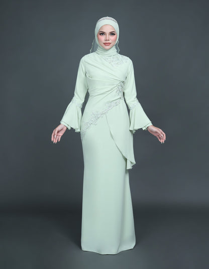 MINOR DEFECT TRISYA DRESS (GREEN TEA)