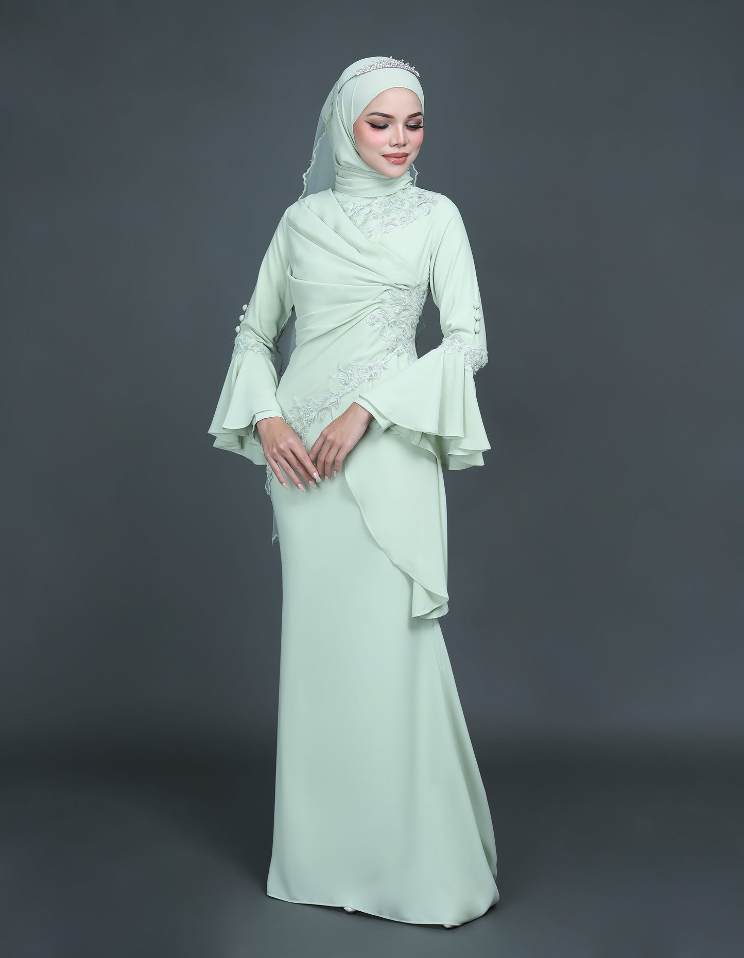 MINOR DEFECT TRISYA DRESS (GREEN TEA)