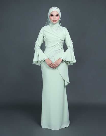 MINOR DEFECT TRISYA DRESS (GREEN TEA)