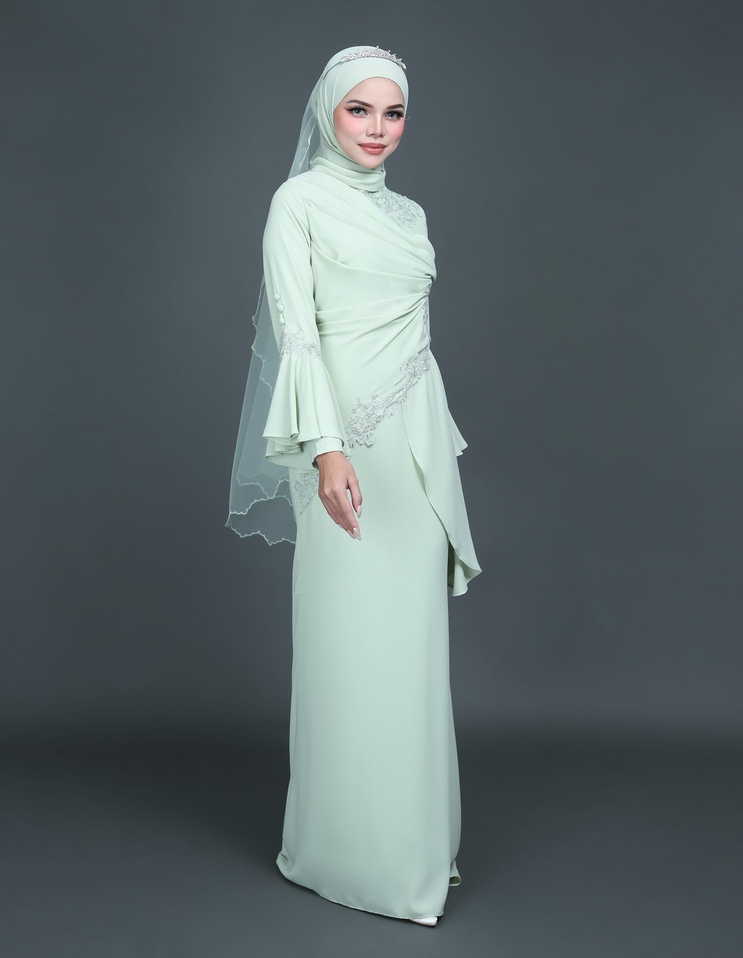 MINOR DEFECT TRISYA DRESS (GREEN TEA)