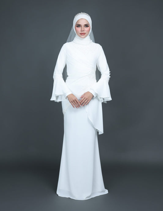 TRISYA DRESS (OFF WHITE)