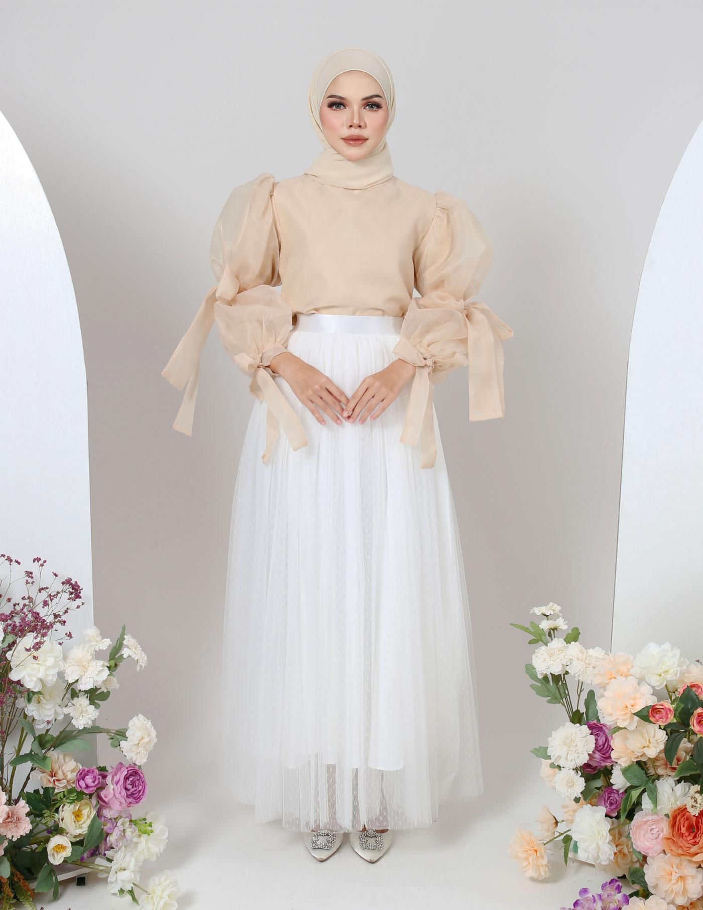 MINOR DEFECT TUTU DOT SKIRT (WHITE)