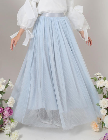 MINOR DEFECT TUTU DOT SKIRT (BABY BLUE)
