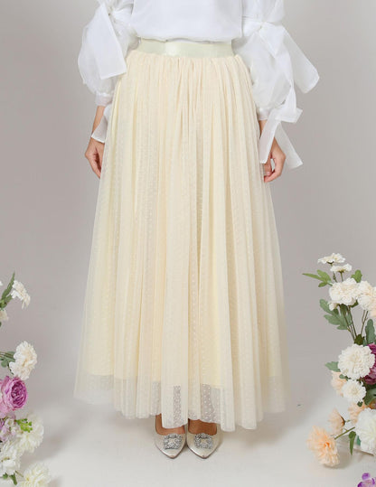 MINOR DEFECT TUTU DOT SKIRT (LIGHT YELLOW)