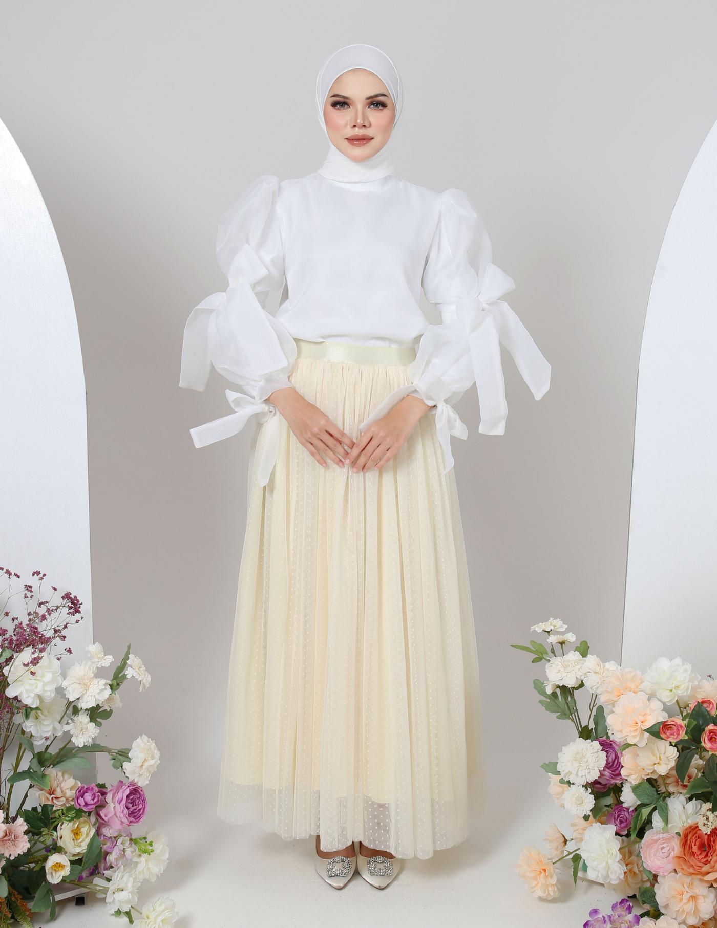MINOR DEFECT TUTU DOT SKIRT (LIGHT YELLOW)