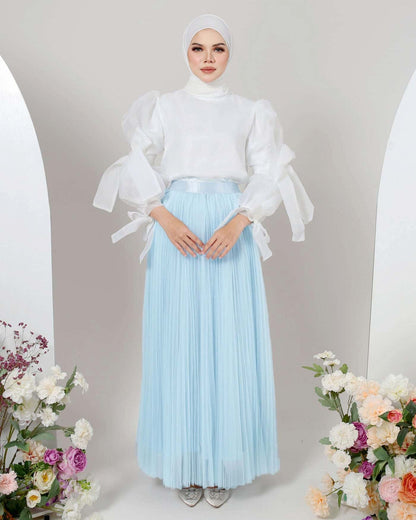 MINOR DEFECT TUTU PLEATED SKIRT (BABY BLUE)