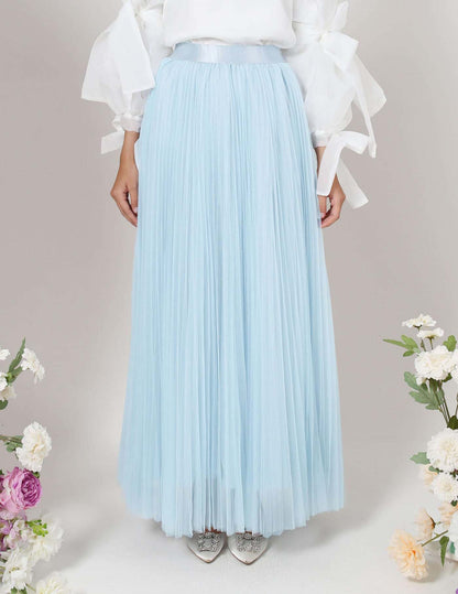 MINOR DEFECT TUTU PLEATED SKIRT (BABY BLUE)