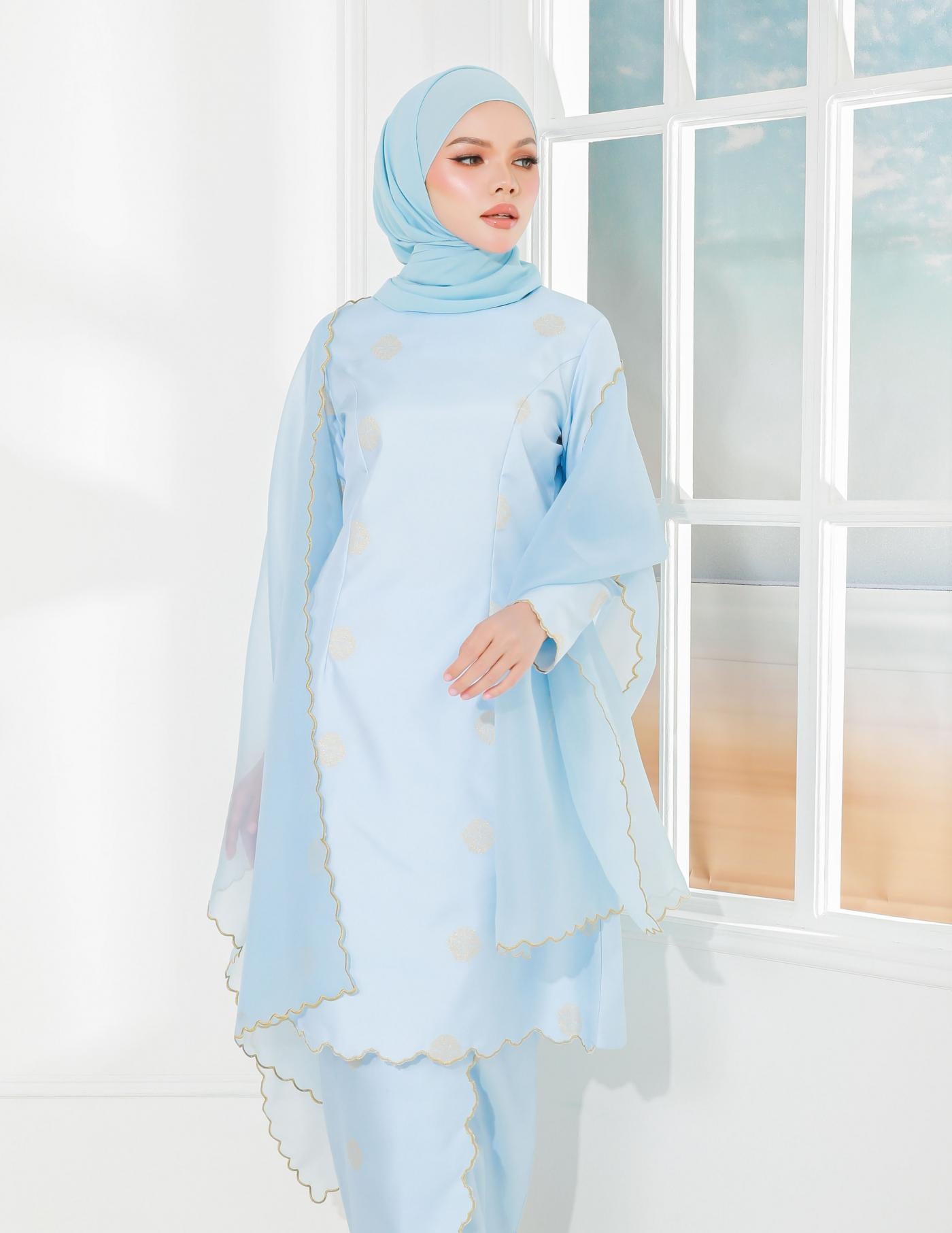 VEIL CODE A08-2118 (BABY BLUE)