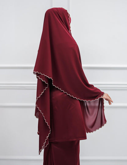 VEIL CODE A08 (BURGUNDY)