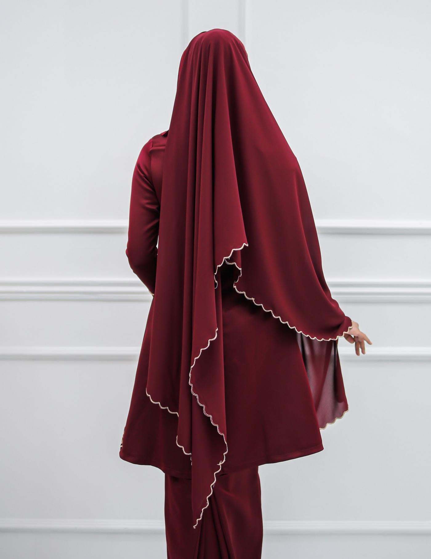 VEIL CODE A08 (BURGUNDY)