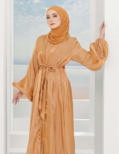 MINOR DEFECT WADINA ABAYA (BROWN)