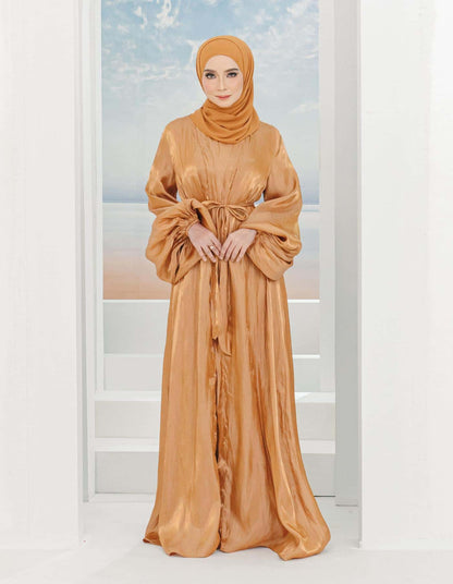 MINOR DEFECT WADINA ABAYA (BROWN)