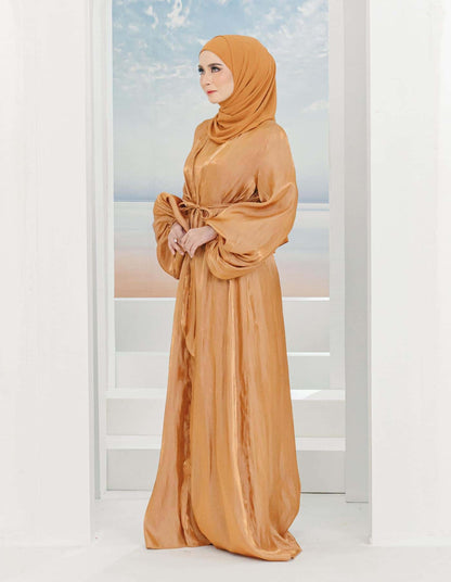 MINOR DEFECT WADINA ABAYA (BROWN)