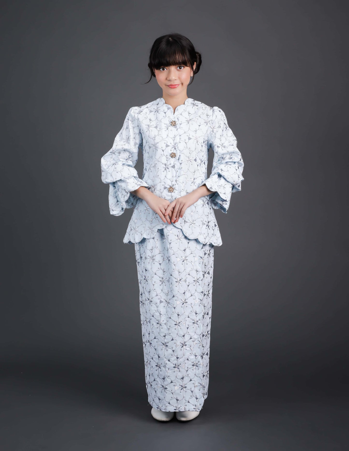 MINOR DEFECT WARDIYA KURUNG KIDS (BABY BLUE)