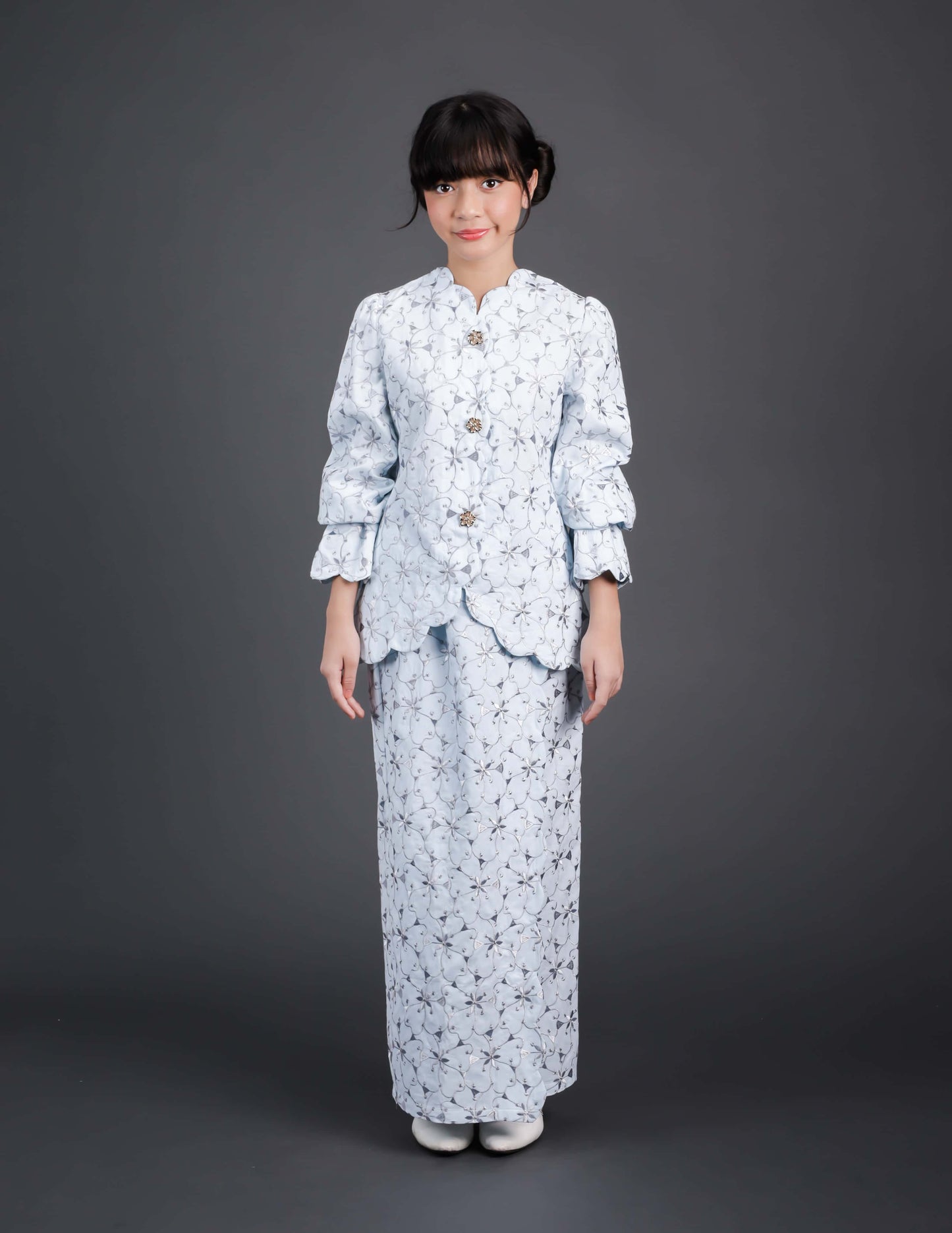 MINOR DEFECT WARDIYA KURUNG KIDS (BABY BLUE)