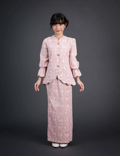 WARDIYA KURUNG KIDS (DUSTY PINK)