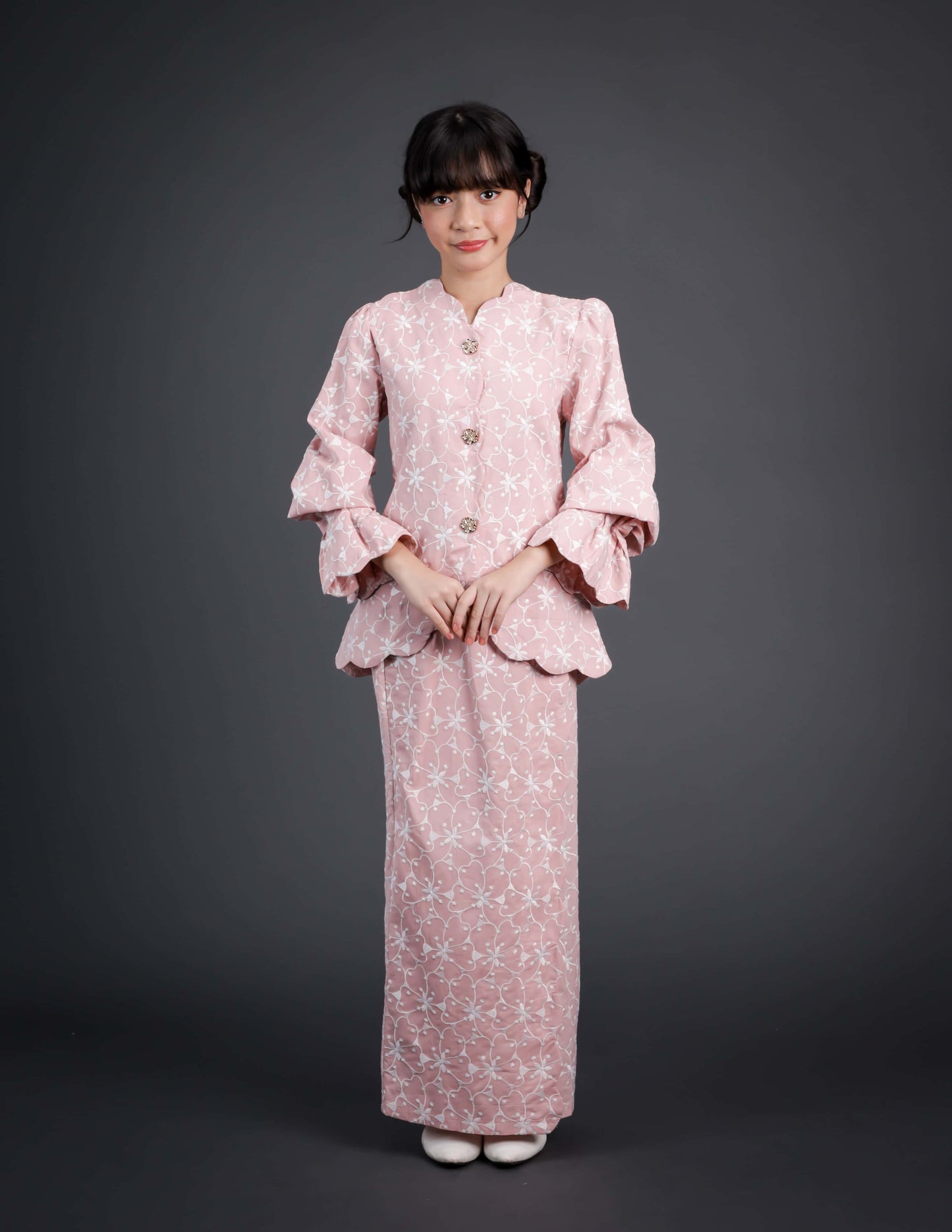 WARDIYA KURUNG KIDS (DUSTY PINK)