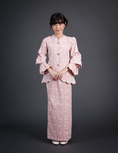 WARDIYA KURUNG KIDS (DUSTY PINK)