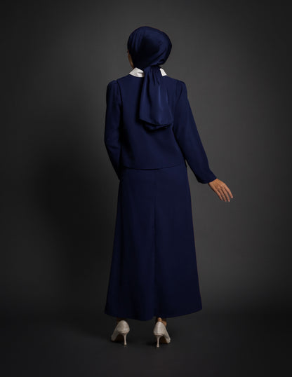 YURI DRESS (NAVY BLUE)