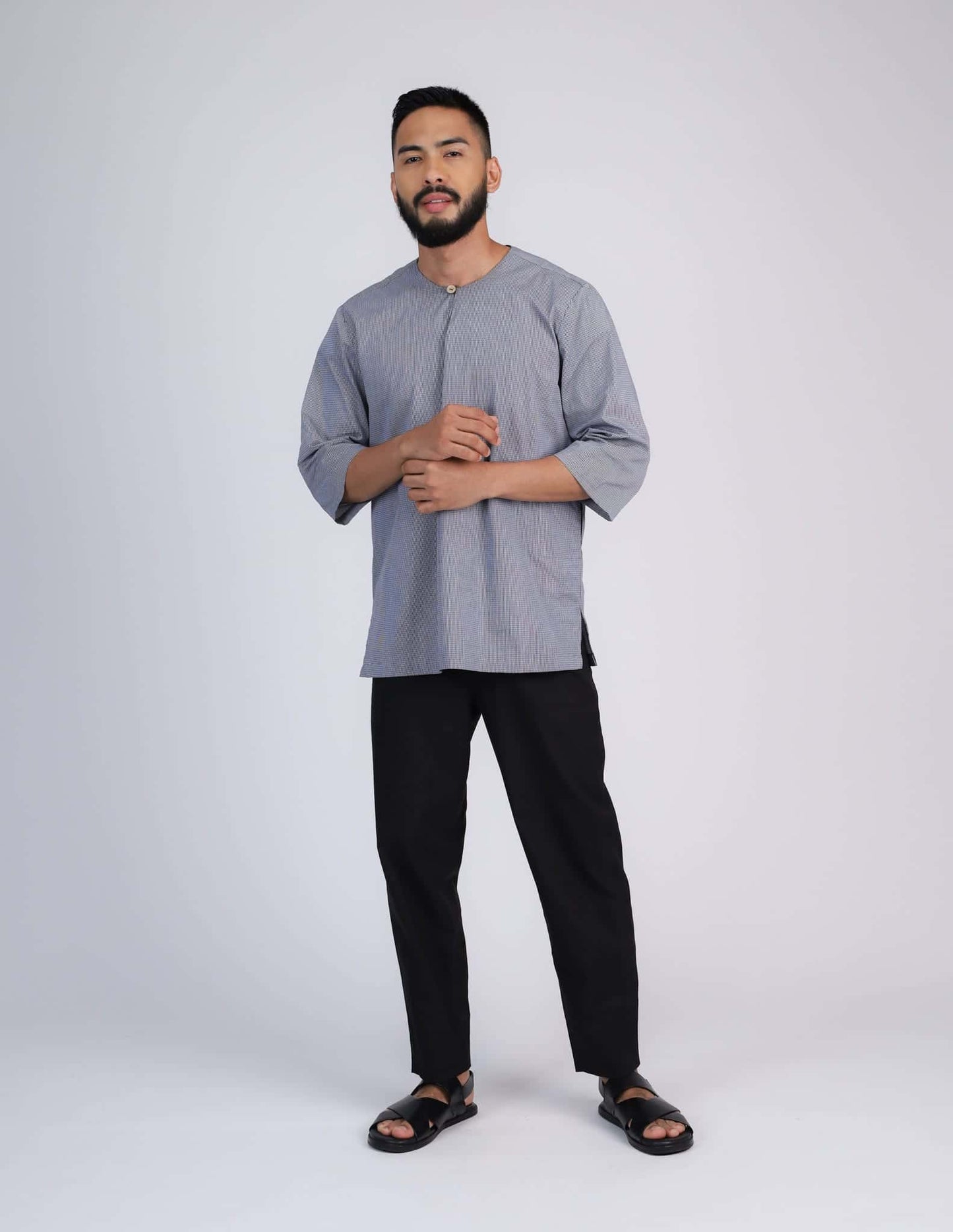 ZAFAR KURTA (BLACK)