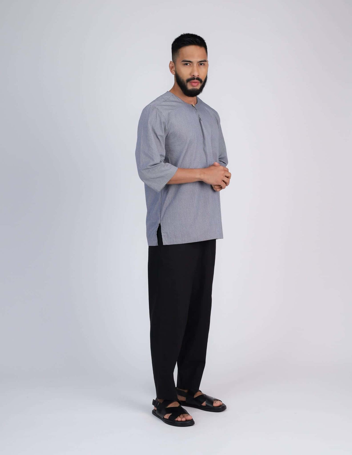 ZAFAR KURTA (BLACK)