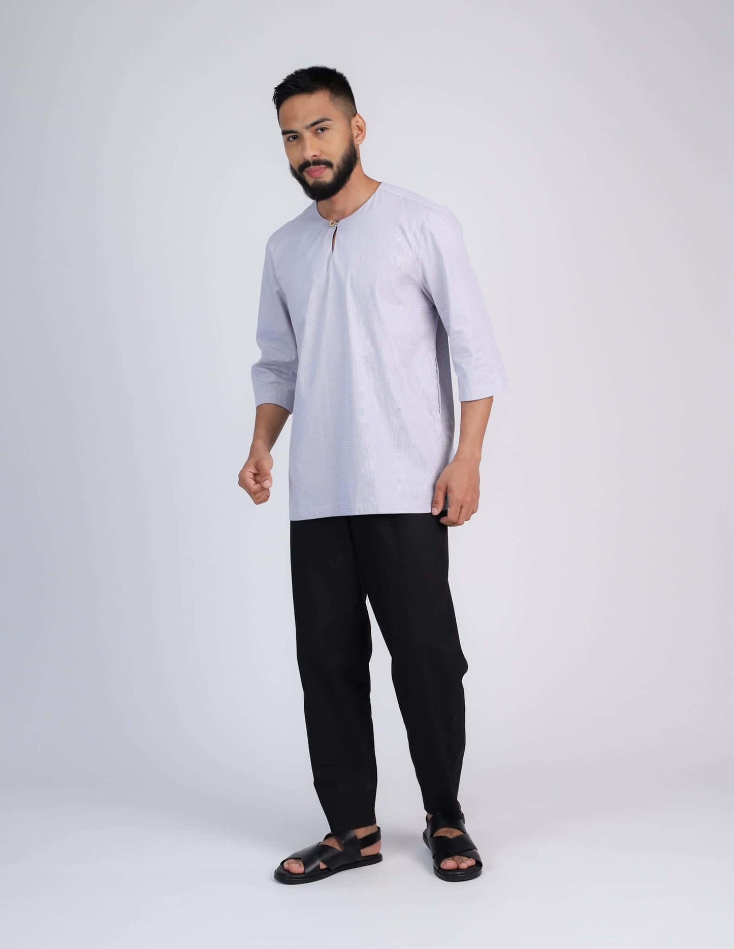 ZAFAR KURTA (GREY)