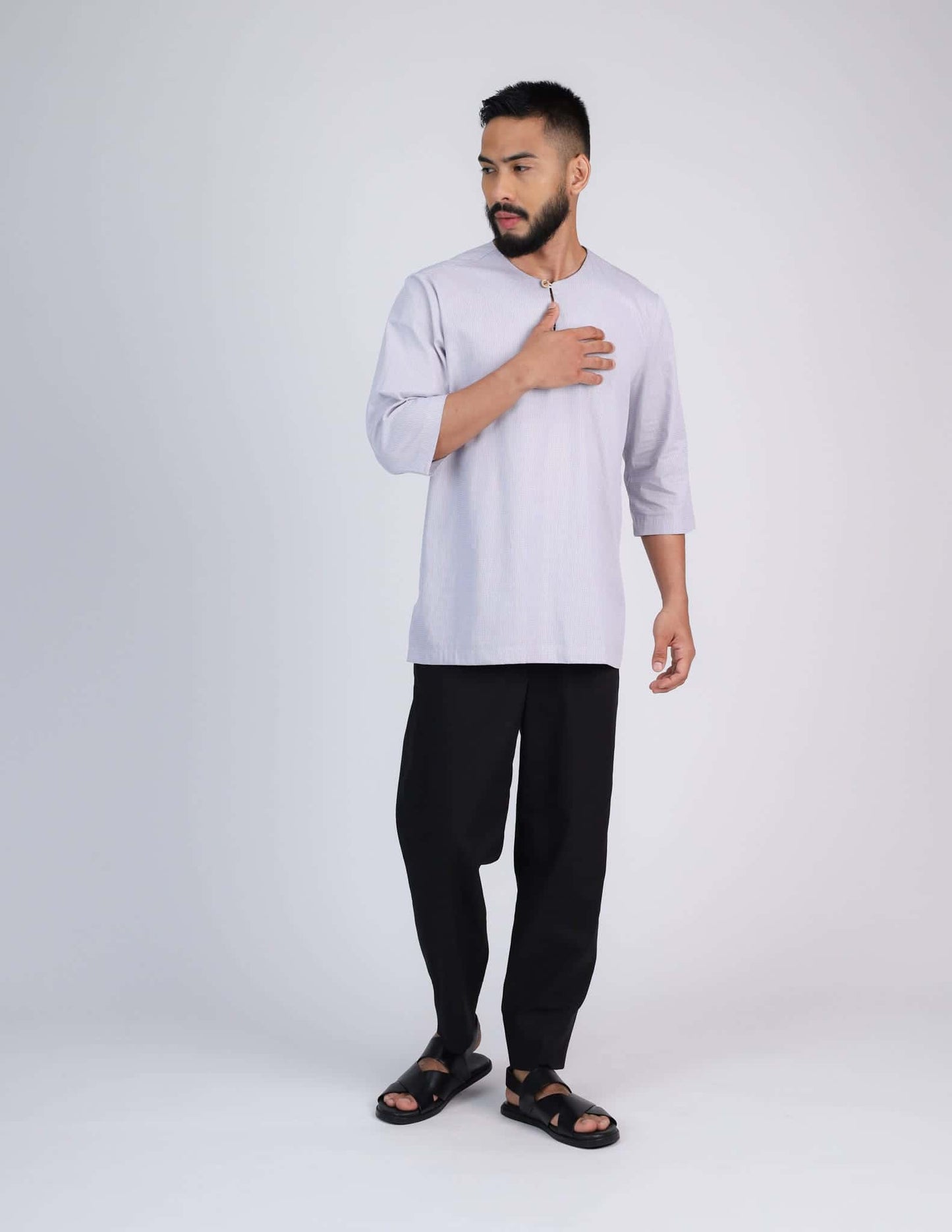 ZAFAR KURTA (GREY)