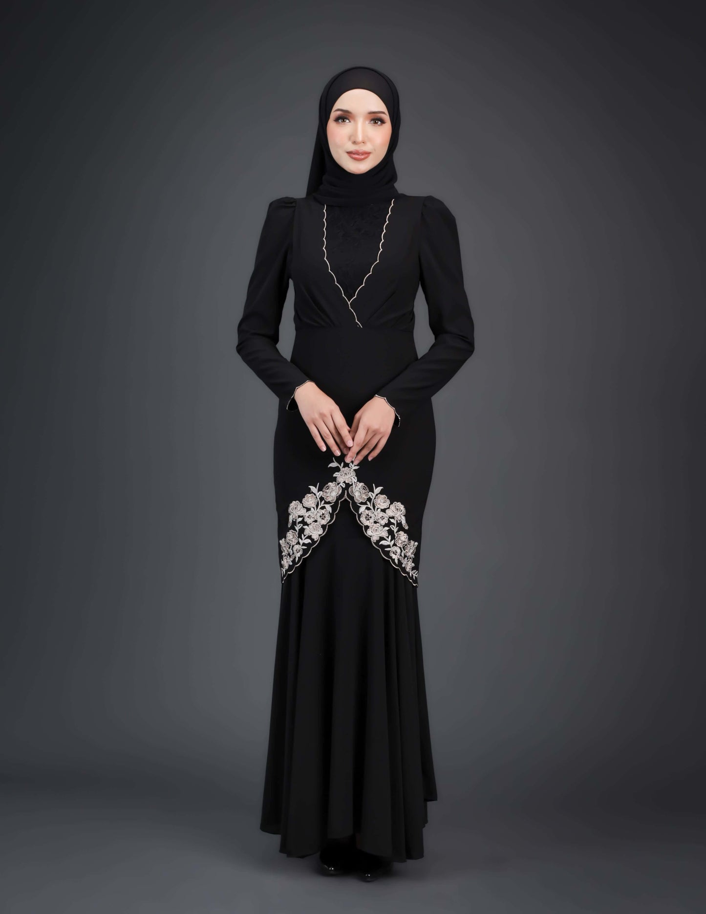 ZAFFIYA KURUNG (BLACK)