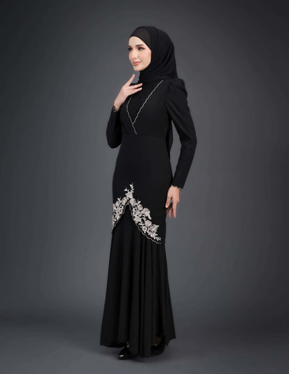 ZAFFIYA KURUNG (BLACK)