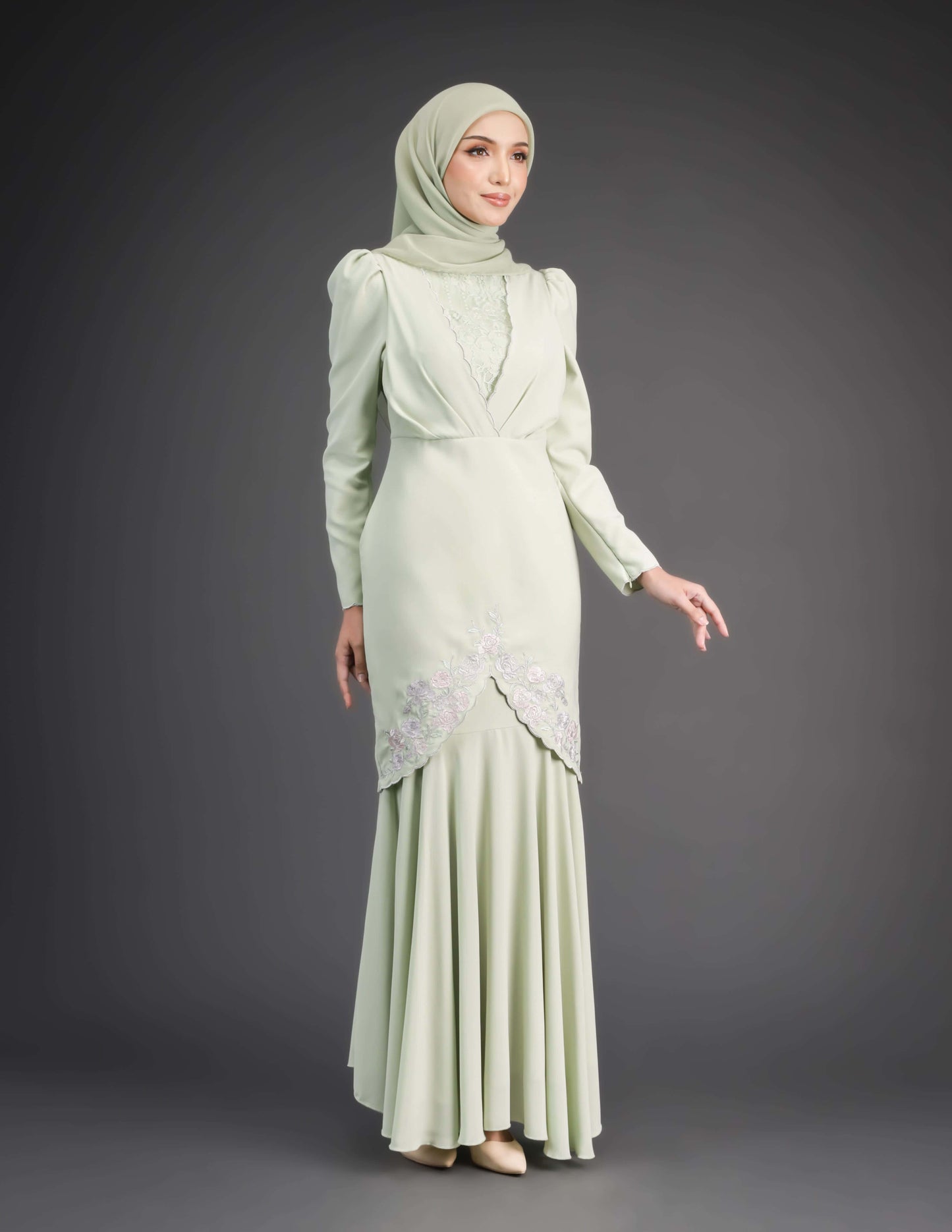 MINOR DEFECT ZAFFIYA KURUNG (GREEN TEA)