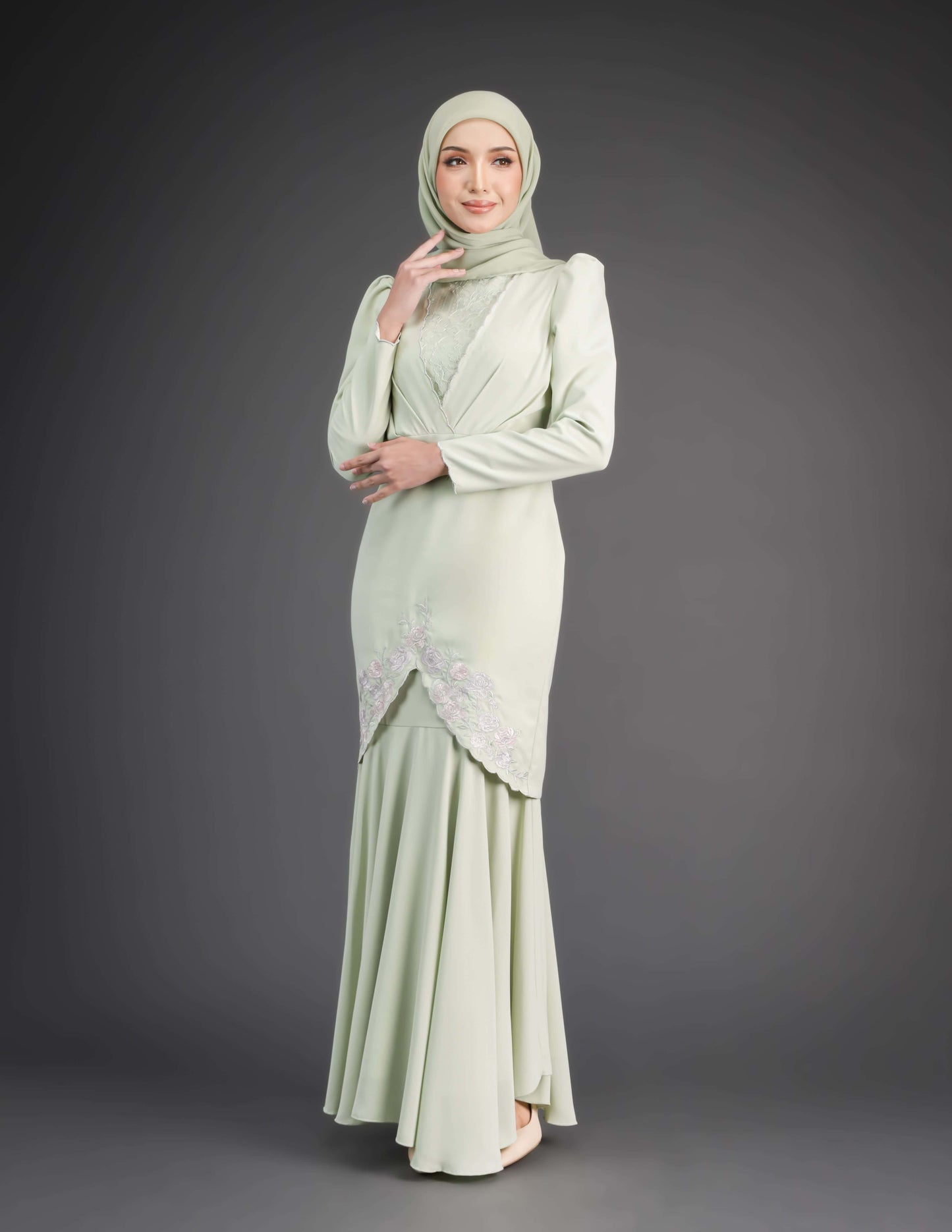 MINOR DEFECT ZAFFIYA KURUNG (GREEN TEA)