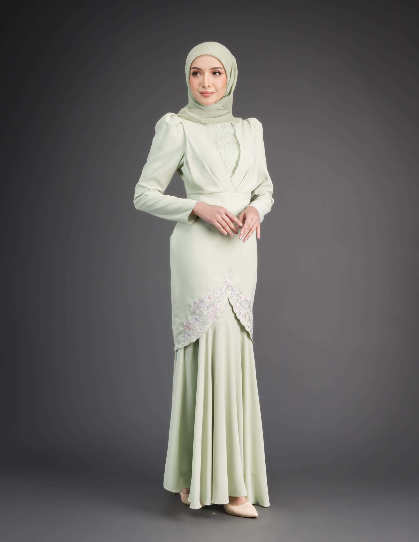 MINOR DEFECT ZAFFIYA KURUNG (GREEN TEA)